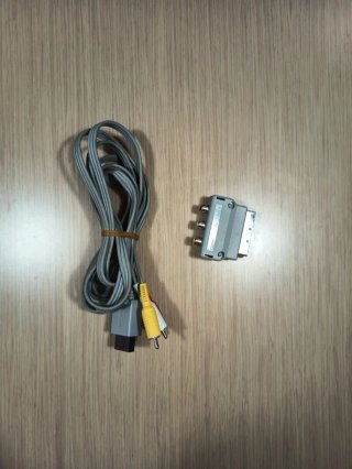 Cable Wii RCA y Adaptador SCART