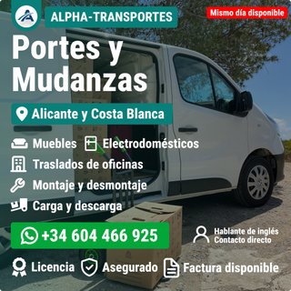 Transporte + Montaje y Desmontaje de Muebles