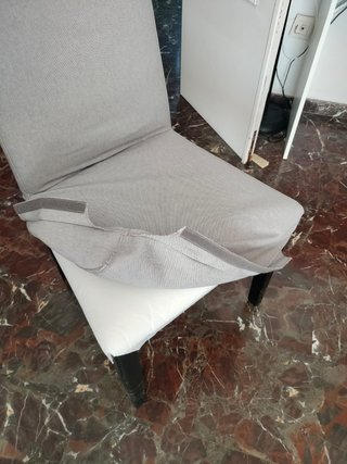 Silla acolchada Ikea funda removible