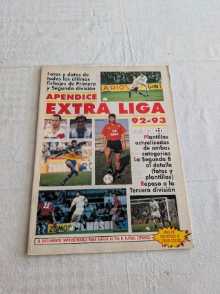 Don balón extra liga N° 23 temp.92/93 con apéndice