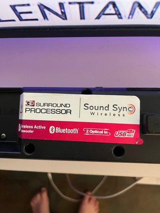 Barra de sonido LG Negra y Plateada