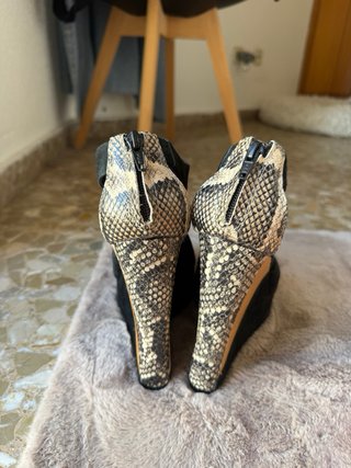 Sandalias cuña alta Animale negras Talla 41 (EU)