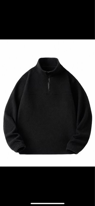 Sudadera polar negra hombre  talla M
