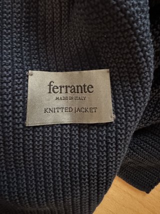 Ferrante Cardigan in Maglia Uomo Blu Navy