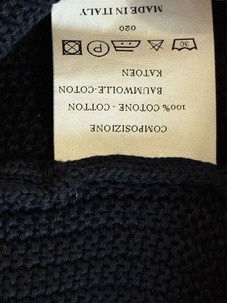 Ferrante Cardigan in Maglia Uomo Blu Navy