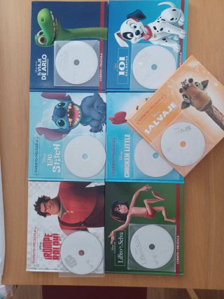 Pack 6 Películas Disney Libro + DVD