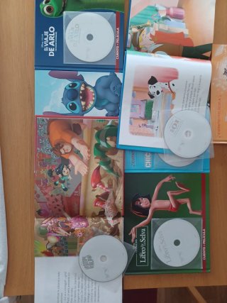 Pack 6 Películas Disney Libro + DVD