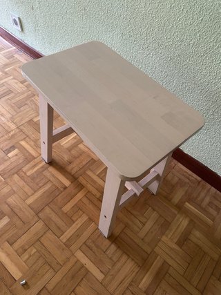 Banco2unidas de  madera beige 5/unidad