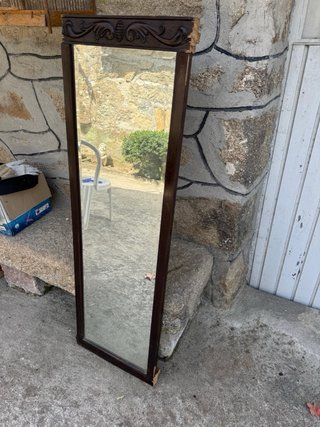 Espejo vintage madera tallada