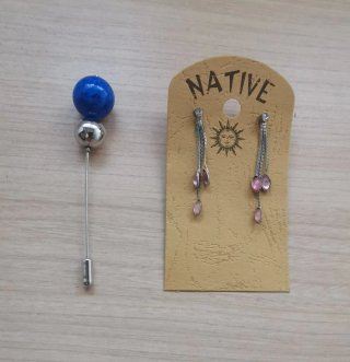 Lote Pendientes Collar Alfiler