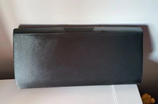 Bolso de fiesta negro con pedrería