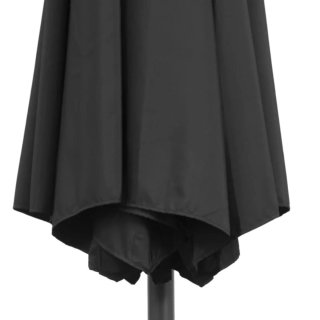 Sombrilla de exterior negra