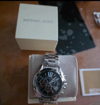 Reloj Michael Kors Hombre Negro y Plateado