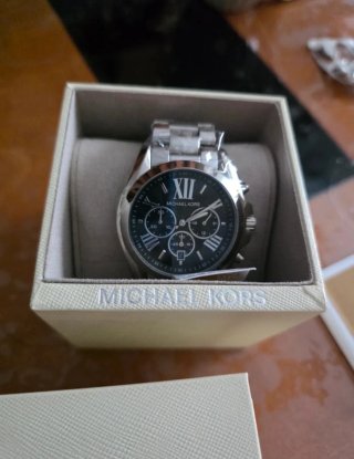 Reloj Michael Kors Hombre Negro y Plateado