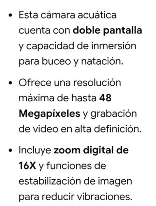 Cámara Acuática Doble Pantalla