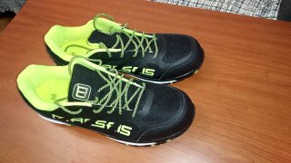 Zapatos de seguridad MACSF negros y verdes