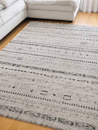 Alfombra salón beige y gris 2.30 x 1.60