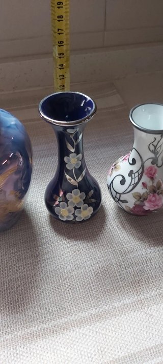 Conjunto 3 jarrones decorativos