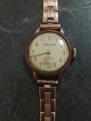 Reloj CAUNY chapado en oro 10C