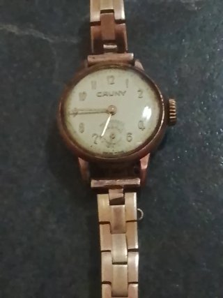 Reloj CAUNY chapado en oro 10C