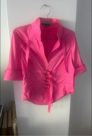 Blusa Pedro del Hierro Fucsia Algodón