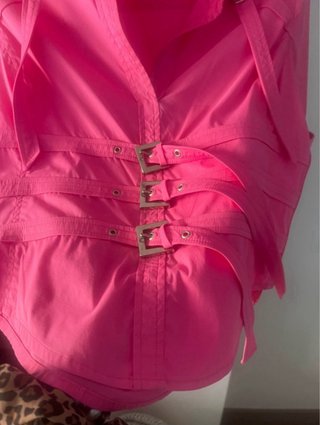 Blusa Pedro del Hierro Fucsia Algodón