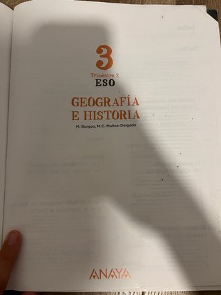 Libros geografía e historia Trimestres 1,2 y 3