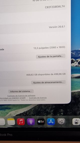 MacBook Pro A2251 (2020) Intel i5 16GB