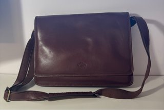 Maletín Cartera Marrón Piel