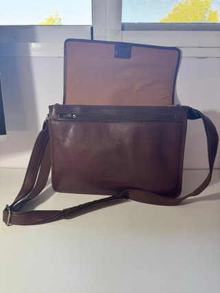 Maletín Cartera Marrón Piel