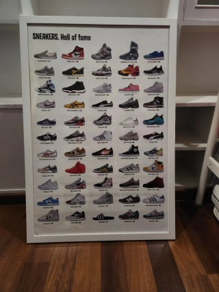 Póster Sneakers. Solo el póster sin el marco.
