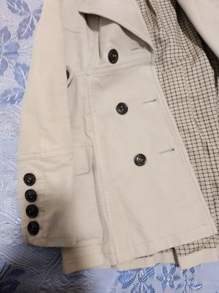 Abrigo Mango Beige Talla XL Mujer