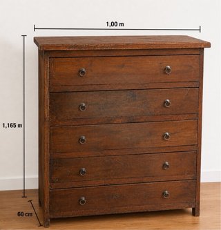 Armario de madera maciza