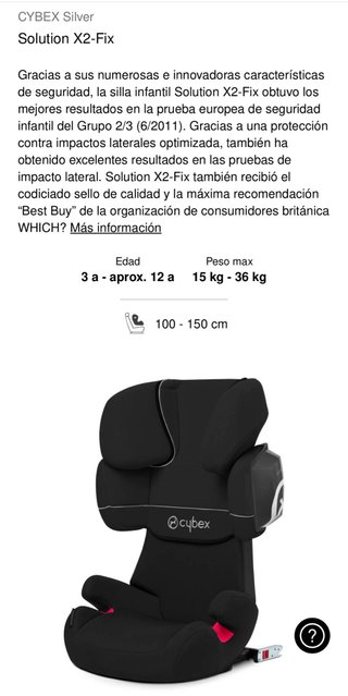 Silla Cybex Solution X2-fix Negra