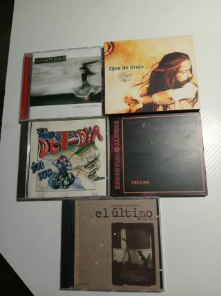 Lote 5 CDs Música Pop Rock Latino