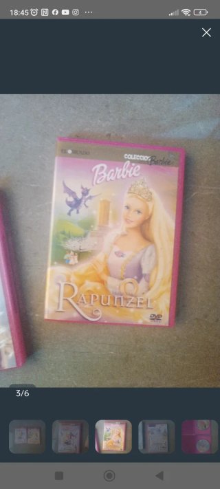 DVDs Barbie: Magia y Rapunzel