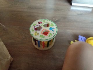 Juego de encaje de madera para bebés