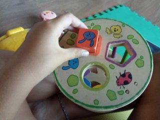 Juego de encaje de madera para bebés