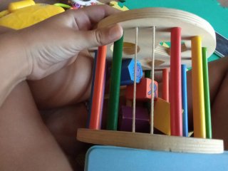 Juego de encaje de madera para bebés