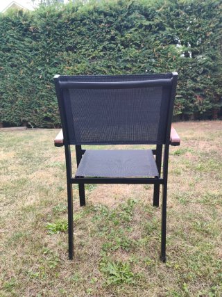 Silla de jardín metal y madera