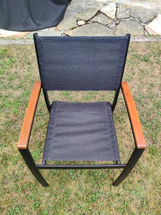 Silla de jardín metal y madera