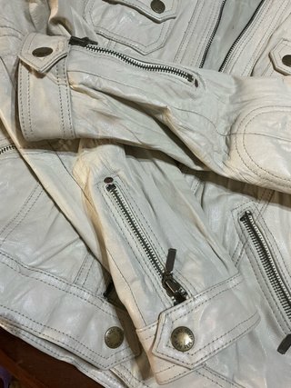 Chaqueta Cuero Mujer Pepe Jeans Beige