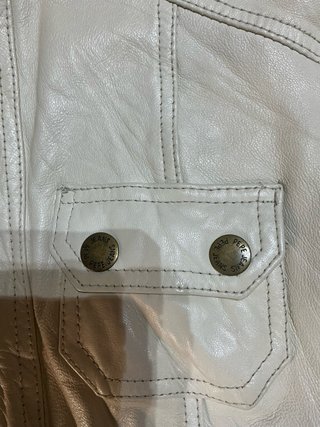 Chaqueta Cuero Mujer Pepe Jeans Beige