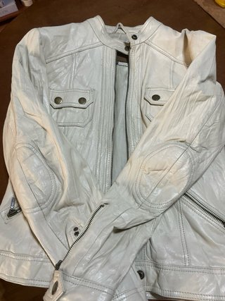 Chaqueta Cuero Mujer Pepe Jeans Beige