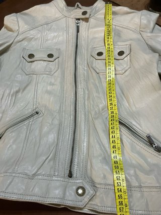 Chaqueta Cuero Mujer Pepe Jeans Beige