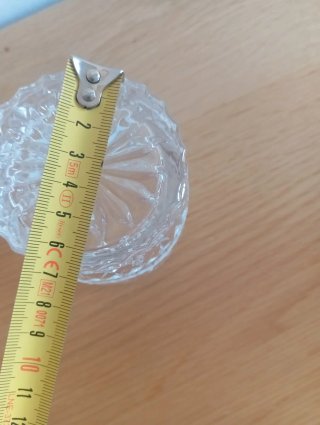 Conjunto de 5 vasos de cristal tallado