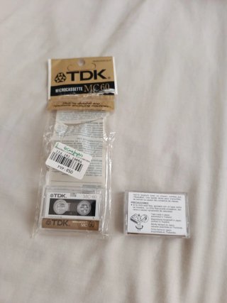 2 TDK Microcassettes MC60 sin estrenar