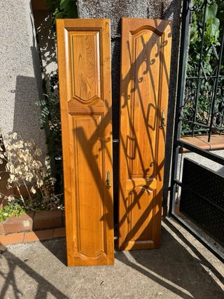 Puertas de cocina de castaño