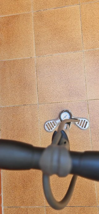 Bomba de pie Btwin para bicicleta