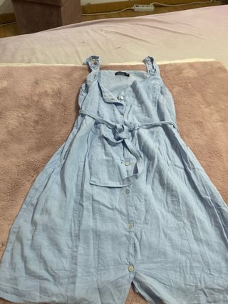 Vestido corto azul talla M